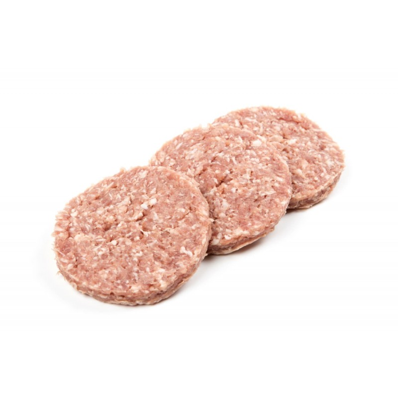 Hamburger di Maiale 4 x 125 gr Carne Italiana 100% allevata in Italia